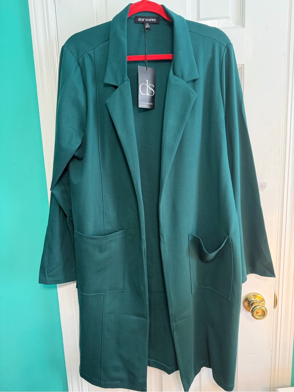 Dear Scarlett "Magic" Collection 2-piece Hunter Green, 1X (14w-16w, NWT, $70